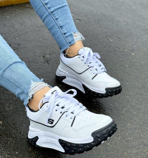 Skechers Alfa Blanco Negro