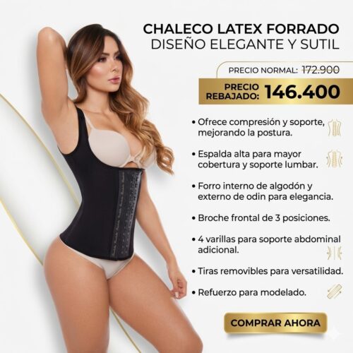 Chaleco Látex Forrado Moldeador