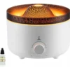 Humidificador Volcánico 500ml | Llama + Aromaterapia + Control Remoto