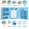 Set Kit de Arte Maleta 208 Piezas Azul | Regalo Creativo Niños