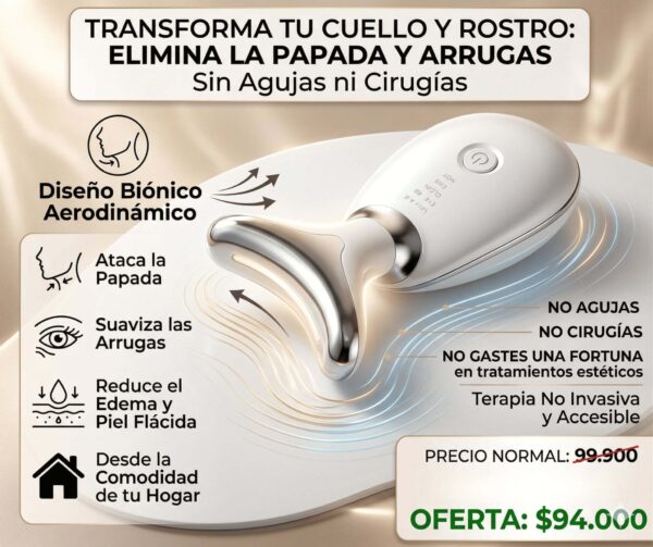 Masajeador Facial Antipapada con Luz LED