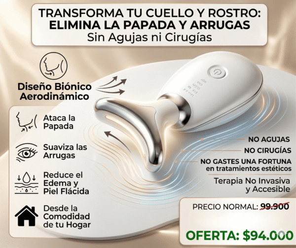 Masajeador Facial Antipapada con Luz LED