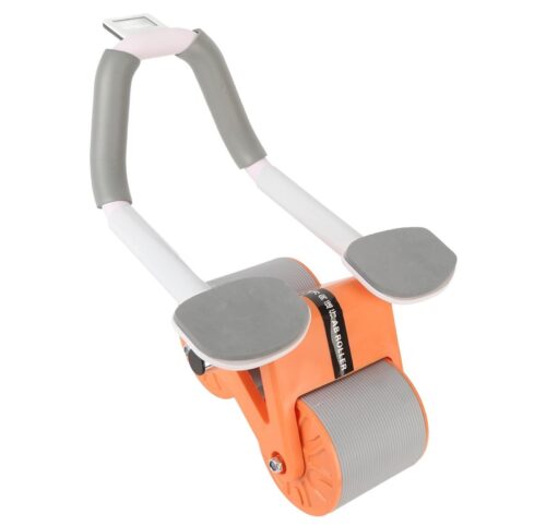 Rueda Abdominal Rebote Automático con Soporte de Codos y Temporizador