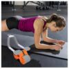 Rueda Abdominal Rebote Automático con Soporte de Codos y Temporizador