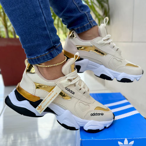 Tenis Adidas Fashion Beige Dama